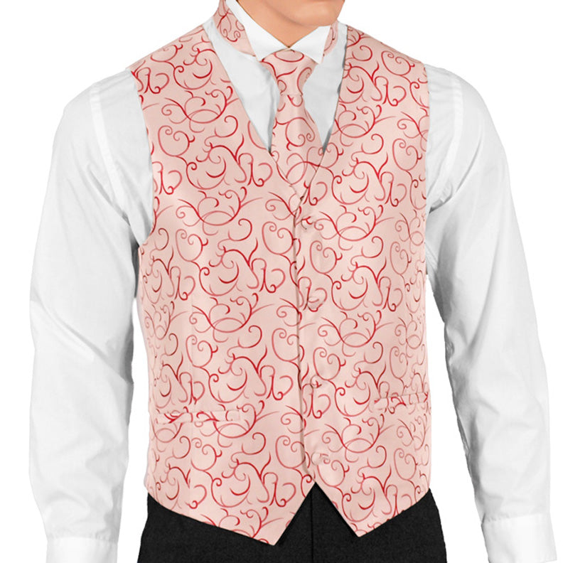 Red sale wedding vest