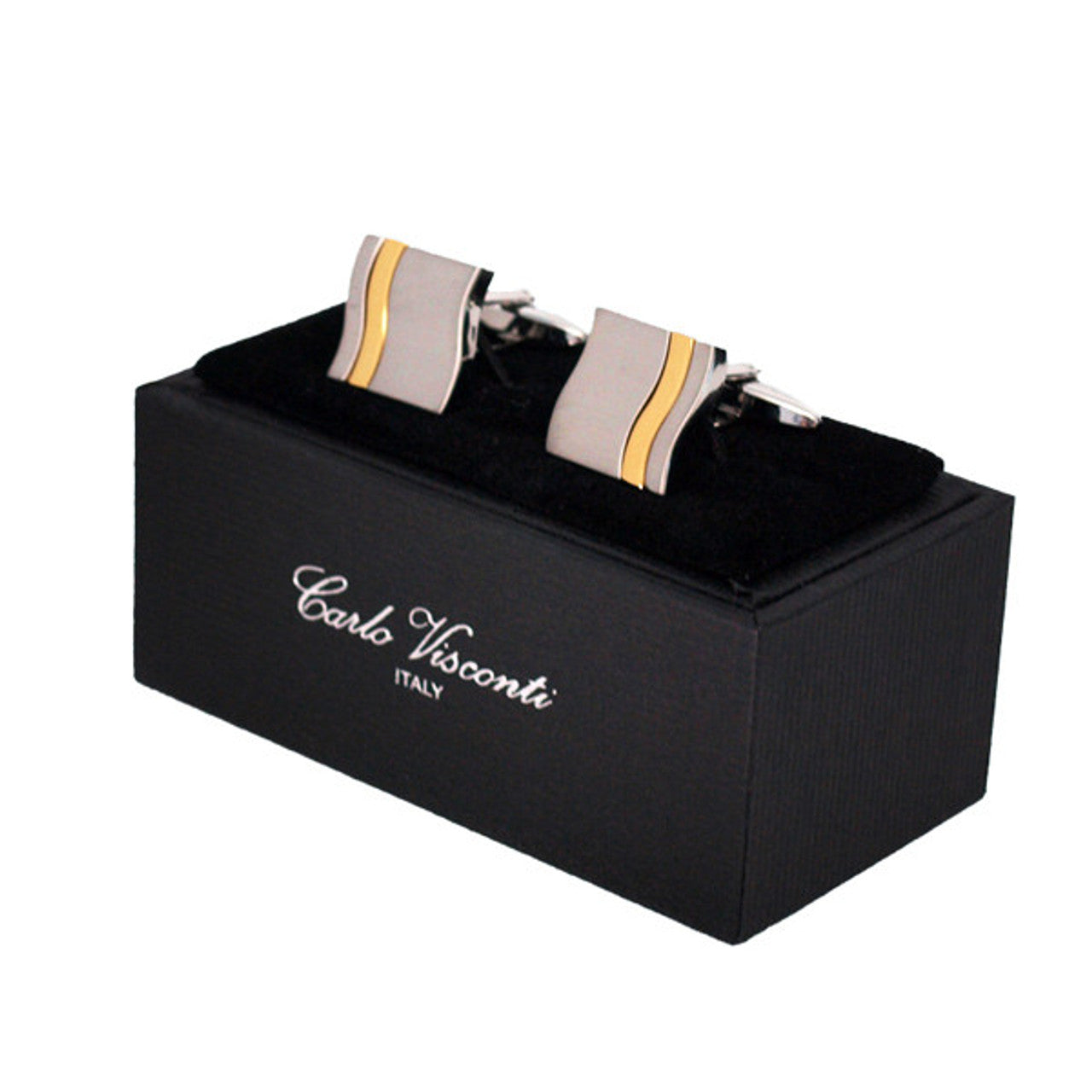 Silver And Gold Cufflinks