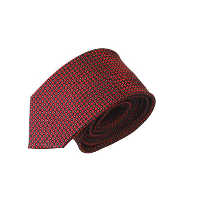 Red Dotted Silk Tie