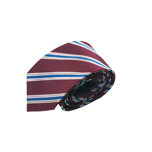 Maroon Striped Tie