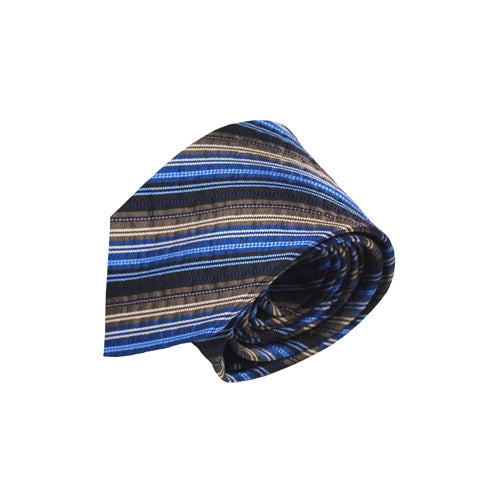 Textured Striped Silk Tie