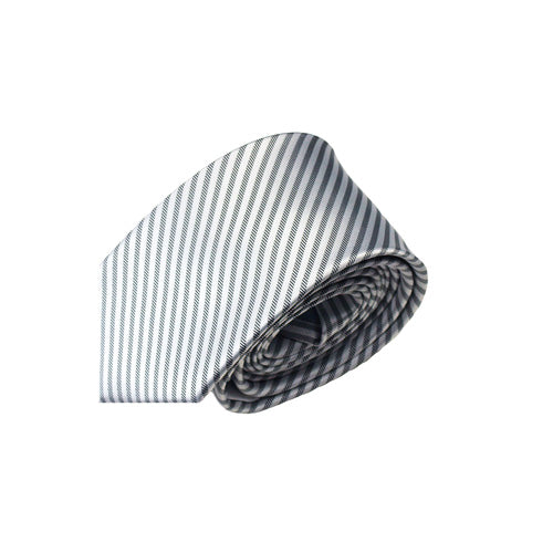 Silver Striped Neckties